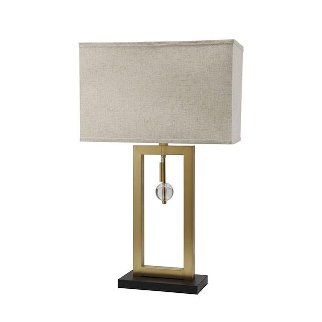 Tara Gold 9.5"H Table Lamp - U&U Home Budget Furniture (Carteret, NJ)