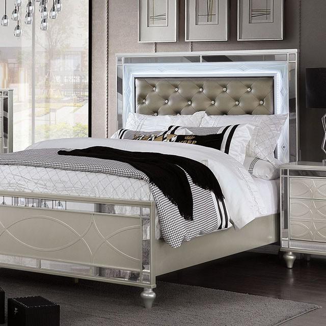 MANAR Cal.King, E.King, & Queen Bed - U&U Home Budget Furniture (Carteret, NJ)