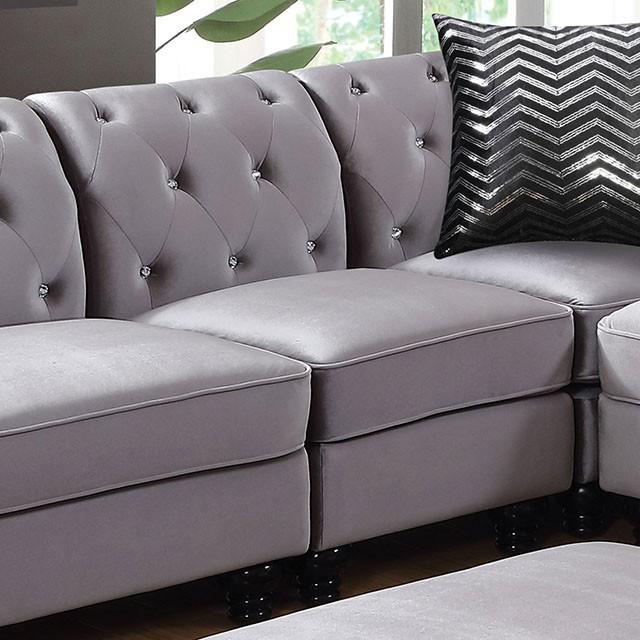 Jolanda Left Armless Chair - U&U Home Budget Furniture (Carteret, NJ)