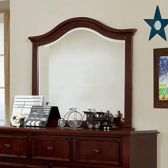 OLIVIA Mirror, Dark Walnut - U&U Home Budget Furniture (Carteret, NJ)