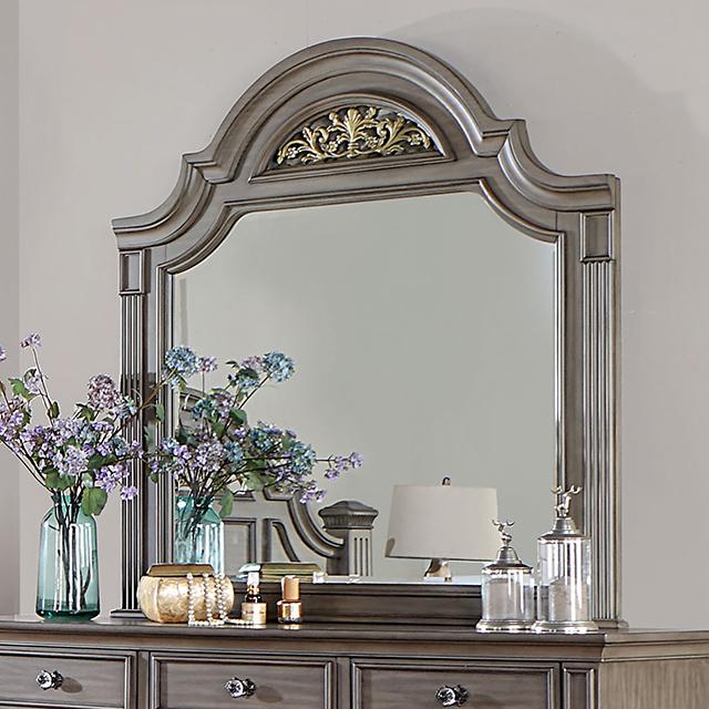 SYRACUSE Mirror, Gray - U&U Home Budget Furniture (Carteret, NJ)