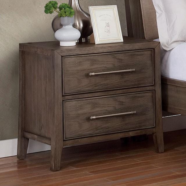 TAWANA Night Stand w/ USB Plug - U&U Home Budget Furniture (Carteret, NJ)
