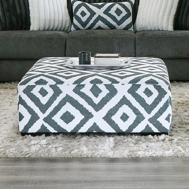 Loughton Ottoman - U&U Home Budget Furniture (Carteret, NJ)