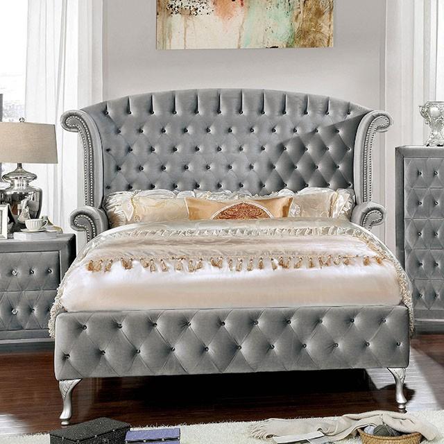 Alzir 4 & 5 Pc Queen Bedroom Set - U&U Home Budget Furniture (Carteret, NJ)