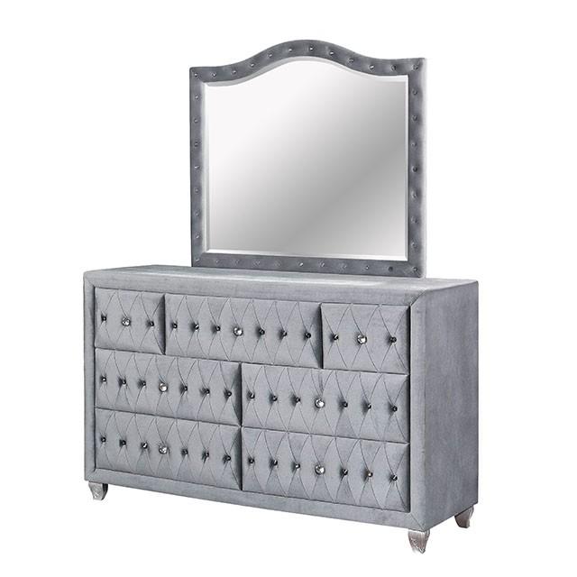 Alzir Dresser Gray - U&U Home Budget Furniture (Carteret, NJ)