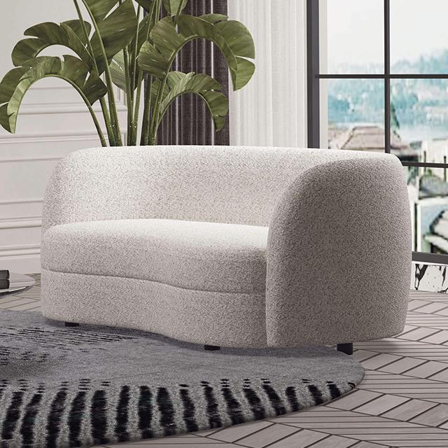 VERSOIX Loveseat, Off-White - U&U Home Budget Furniture (Carteret, NJ)