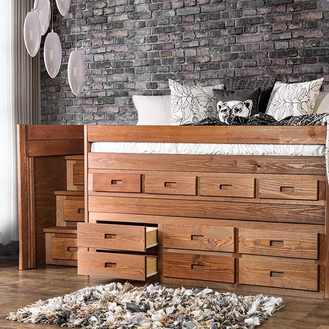 Cleo Twin Captain Bed - U&U Home Budget Furniture (Carteret, NJ)