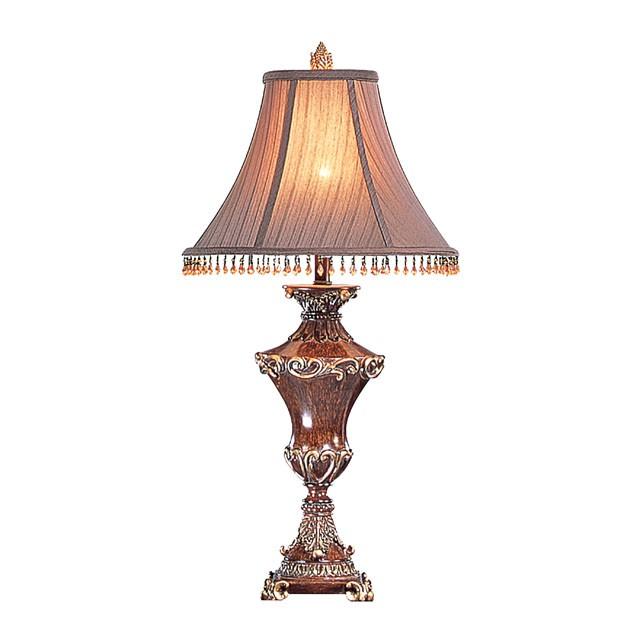 Selma Beige/Gold Table Lamp (2/CTN) - U&U Home Budget Furniture (Carteret, NJ)