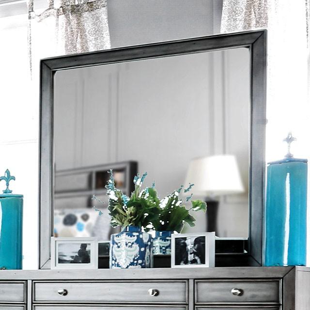 DAPHNE Gray Mirror - U&U Home Budget Furniture (Carteret, NJ)