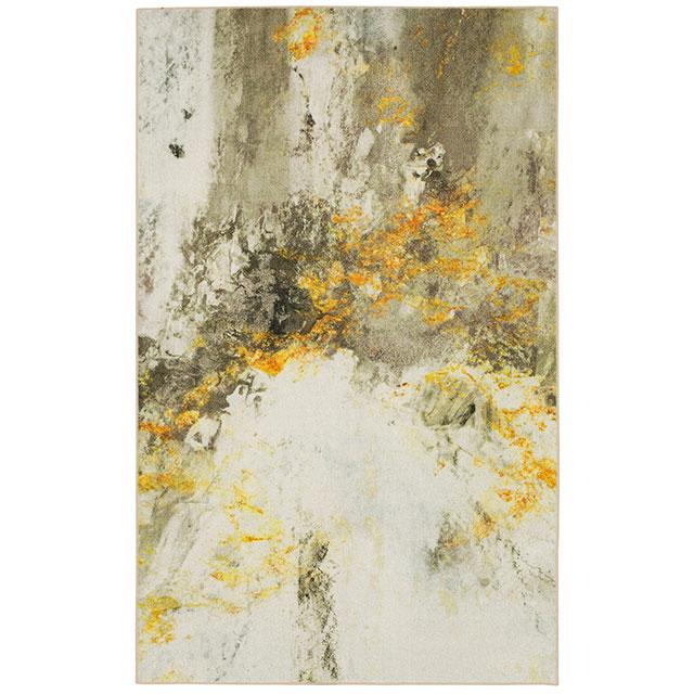 HOLLIE 8' X 10', Area Rug, Gold/Gray - U&U Home Budget Furniture (Carteret, NJ)