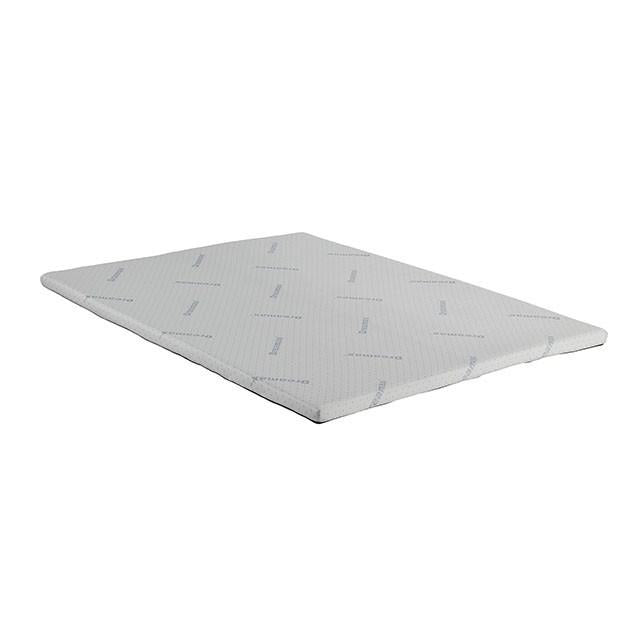 Ilene White Memory Foam Topper, E.King - U&U Home Budget Furniture (Carteret, NJ)