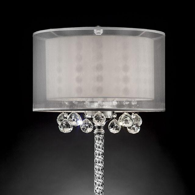 30"H Table Lamp, Hanging Crystal - U&U Home Budget Furniture (Carteret, NJ)