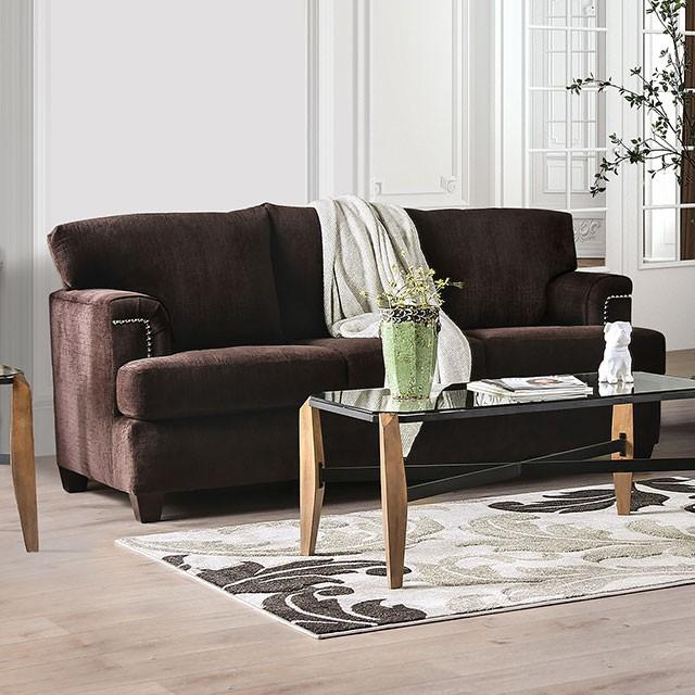 Brynlee Chocolate Sofa (*Pillows Sold Separately) - U&U Home Budget Furniture (Carteret, NJ)