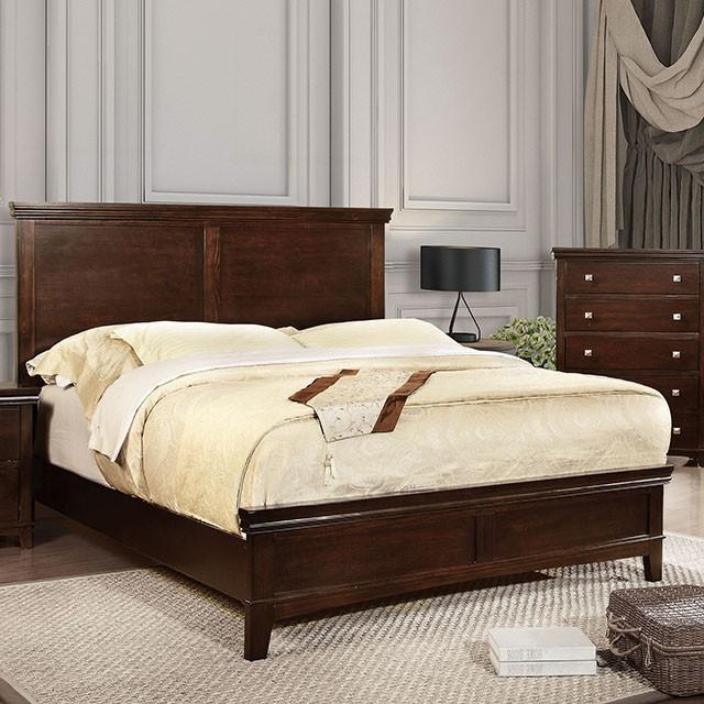 Spruce Bed Chrome & Expresso - U&U Home Budget Furniture (Carteret, NJ)