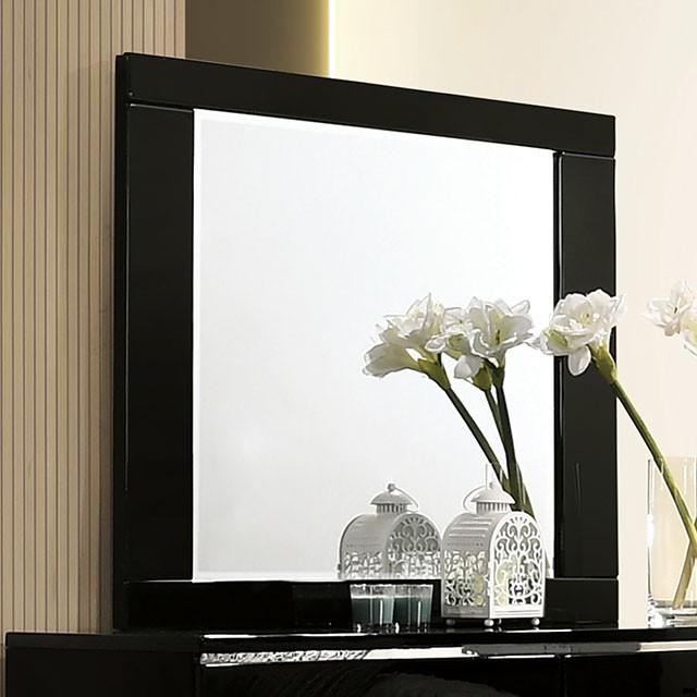 Carlie Mirror Black - U&U Home Budget Furniture (Carteret, NJ)