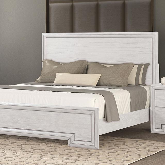 Basilone E.King Bed - U&U Home Budget Furniture (Carteret, NJ)