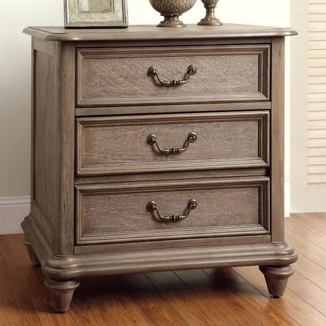 BELGRADE I Rustic Natural Tone Night Stand - U&U Home Budget Furniture (Carteret, NJ)