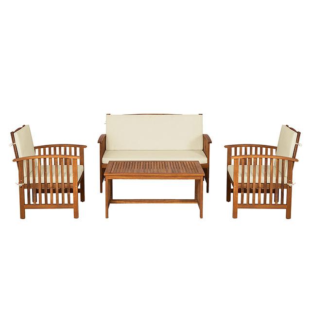 Kyushu 4 Pc. Patio Set - U&U Home Budget Furniture (Carteret, NJ)