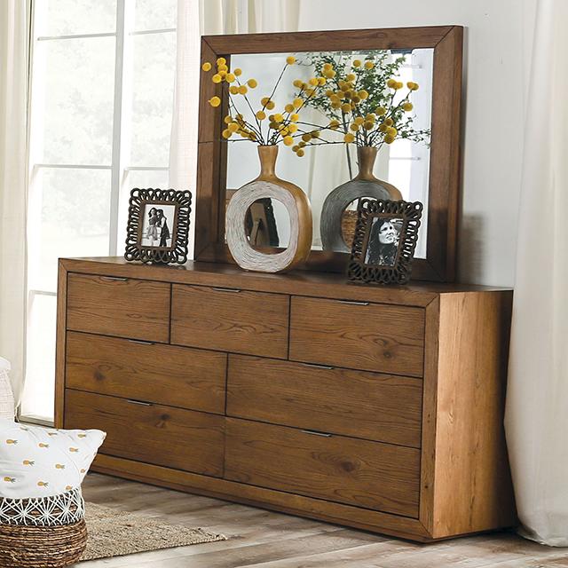 LEIRVIK Dresser, Light Walnut - U&U Home Budget Furniture (Carteret, NJ)