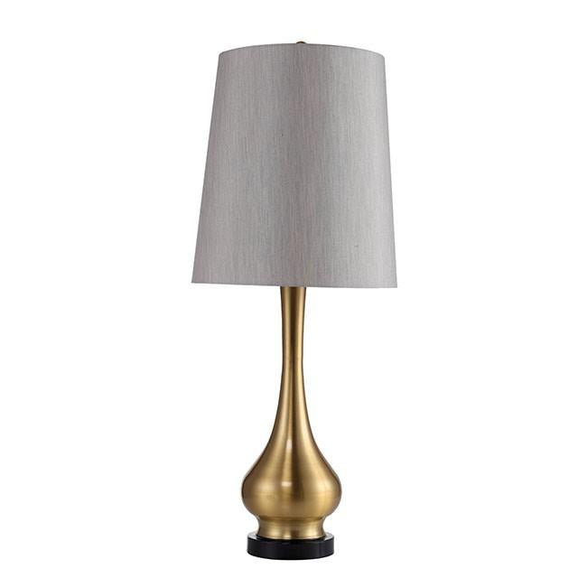 Lia Gold 13"H Table Lamp - U&U Home Budget Furniture (Carteret, NJ)