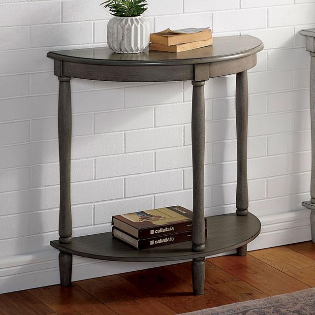 MENTON Side Table, Antq. Gray - U&U Home Budget Furniture (Carteret, NJ)