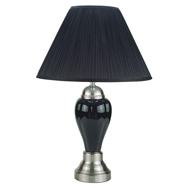 Niki Black Table Lamp (6/CTN) - U&U Home Budget Furniture (Carteret, NJ)