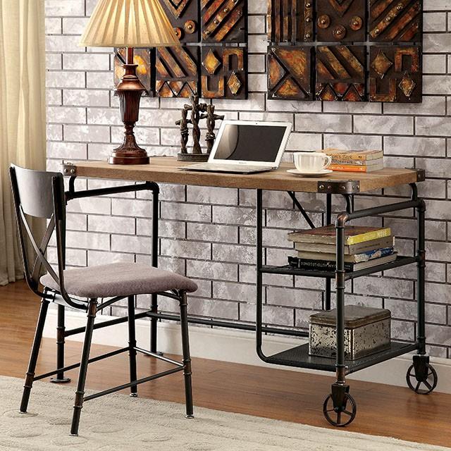 OLGA Antique Black Desk - U&U Home Budget Furniture (Carteret, NJ)