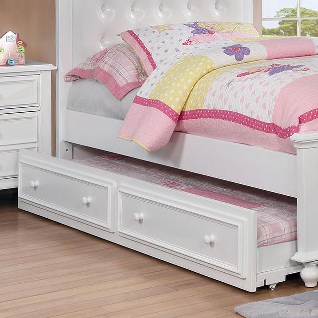 OLIVIA White Trundle - U&U Home Budget Furniture (Carteret, NJ)