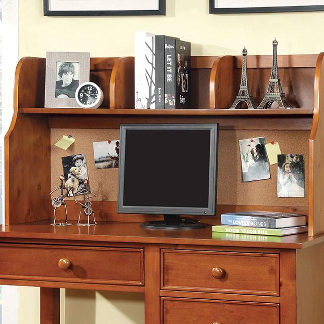 Omnus Oak Hutch - U&U Home Budget Furniture (Carteret, NJ)
