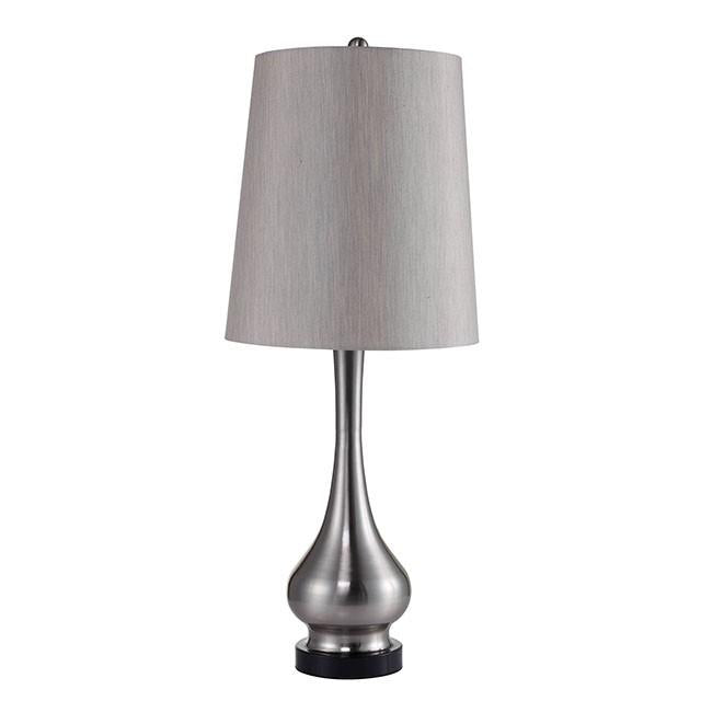 Teri Silver 13"H Table Lamp - U&U Home Budget Furniture (Carteret, NJ)