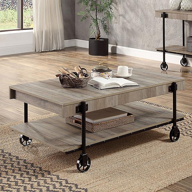 LOBB Coffee Table, Natural Tone - U&U Home Budget Furniture (Carteret, NJ)