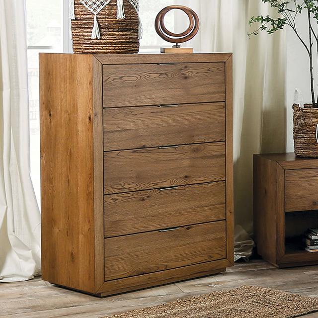 LEIRVIK Chest, Light Walnut - U&U Home Budget Furniture (Carteret, NJ)