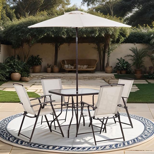 Fallone 7 Pc. Outdoor Dining Set - U&U Home Budget Furniture (Carteret, NJ)