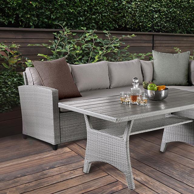 Kimara 3 & 5 Piece. Patio Dining Set - U&U Home Budget Furniture (Carteret, NJ)