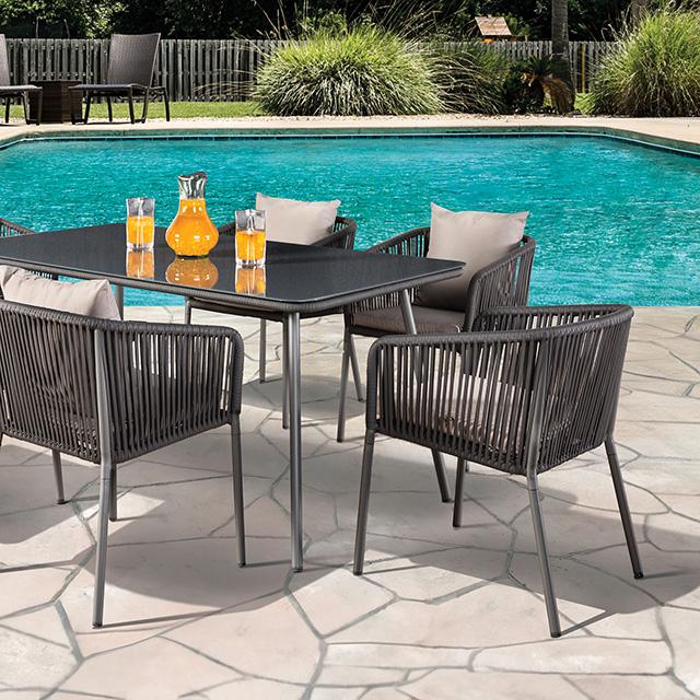 Tushari 8 Pc. Outdoor Dining Set - U&U Home Budget Furniture (Carteret, NJ)
