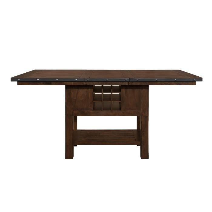 Schleiger Counter Height Dining Table in Dark Brown 5400-36XL* - U&U Home Budget Furniture (Carteret, NJ)
