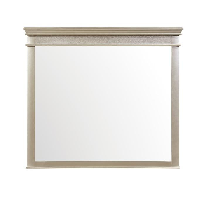 Celandine Mirror in Silver 1928-6 - U&U Home Budget Furniture (Carteret, NJ)
