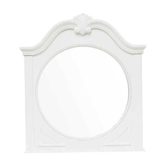 Lucida Mirror in White 2039W-6 - U&U Home Budget Furniture (Carteret, NJ)