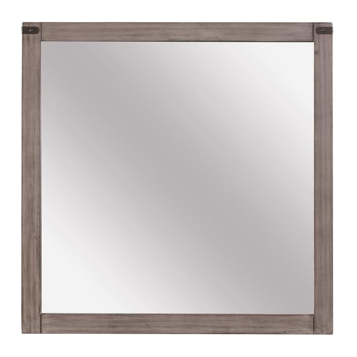 Woodrow Mirror in Gray 2042-6 - U&U Home Budget Furniture (Carteret, NJ)