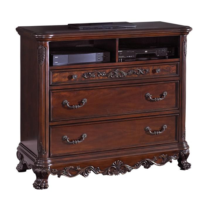 Deryn Park TV Chest in Cherry 2243-11 - U&U Home Budget Furniture (Carteret, NJ)