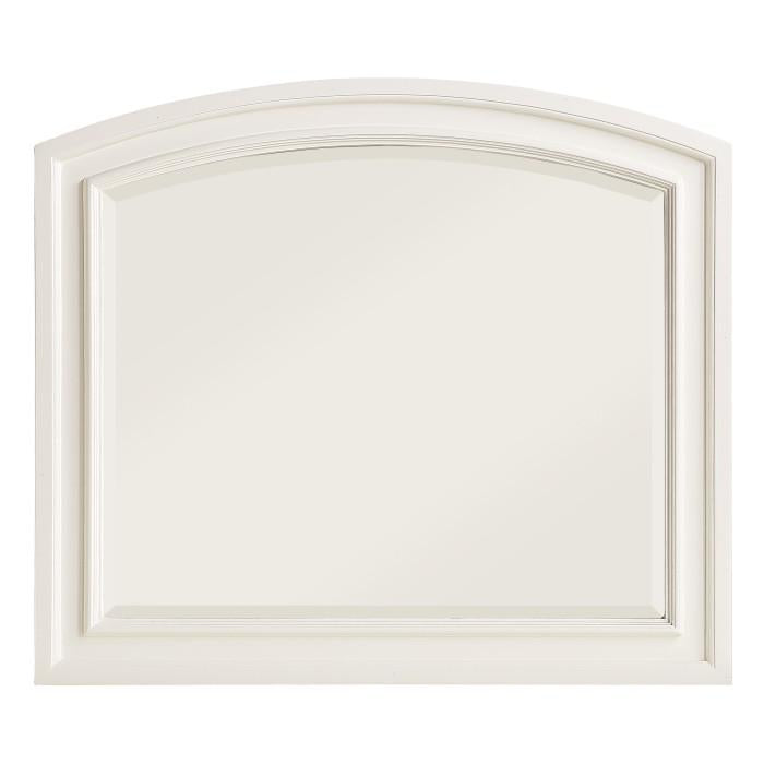 Laurelin Mirror in White 1714W-6 - U&U Home Budget Furniture (Carteret, NJ)