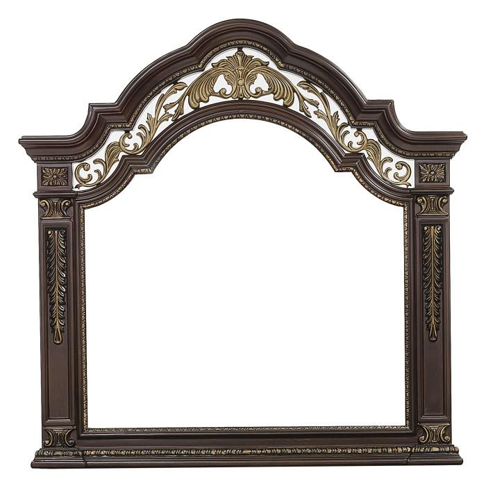 Catalonia Mirror in Cherry 1824-6 - U&U Home Budget Furniture (Carteret, NJ)
