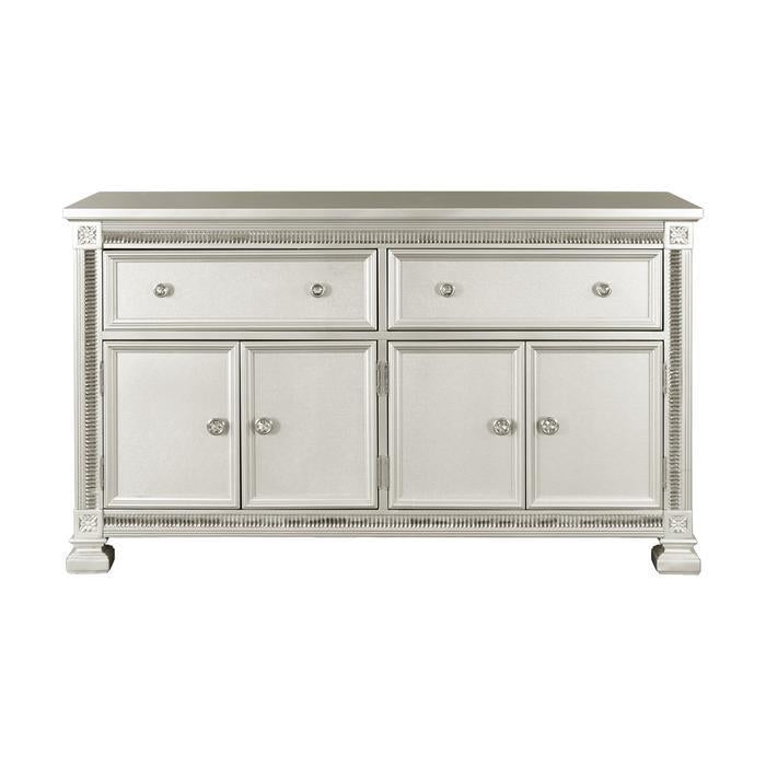 Bevelle Buffet in Silver 1958-55 - U&U Home Budget Furniture (Carteret, NJ)