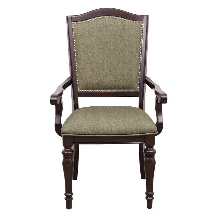 Marston Arm Chair in Dark Cherry (Set of 2) - U&U Home Budget Furniture (Carteret, NJ)
