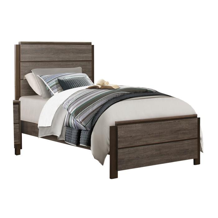 Vestavia Twin Bed in Gray 1936T-1 - U&U Home Budget Furniture (Carteret, NJ)