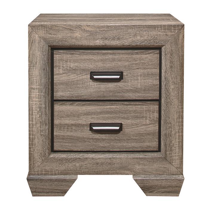 Beechnut 2 Drawer Nightstand in Natural 1904-4 - U&U Home Budget Furniture (Carteret, NJ)