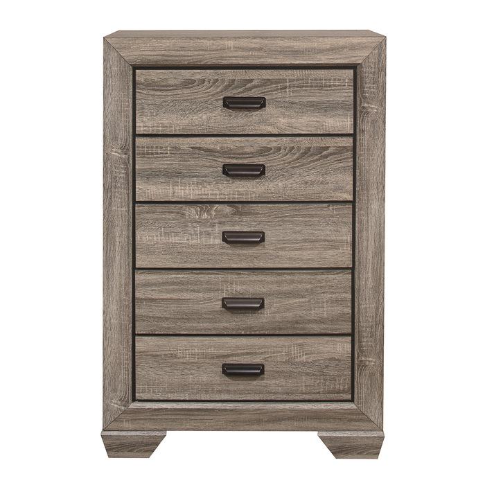 Beechnut 5 Drawer Chest in Natural 1904-9 - U&U Home Budget Furniture (Carteret, NJ)