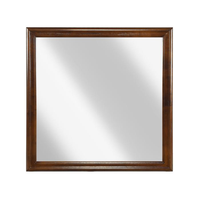 Mayville Mirror in Brown Cherry 2147-6 - U&U Home Budget Furniture (Carteret, NJ)