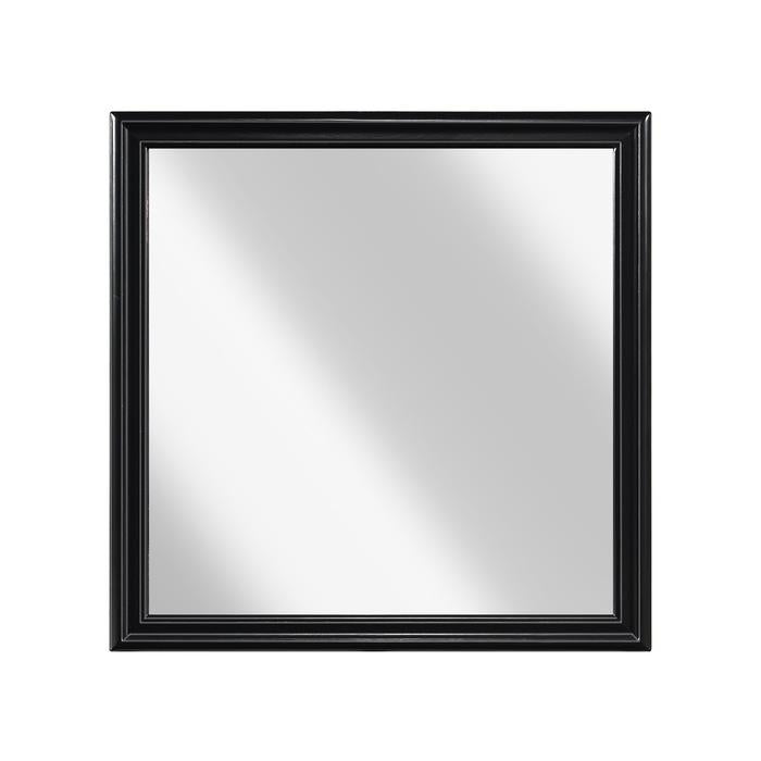 Mayville Mirror in Black 2147BK-6 - U&U Home Budget Furniture (Carteret, NJ)