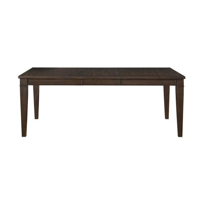 Makah Dining Table in Dark Brown 5496-78 - U&U Home Budget Furniture (Carteret, NJ)